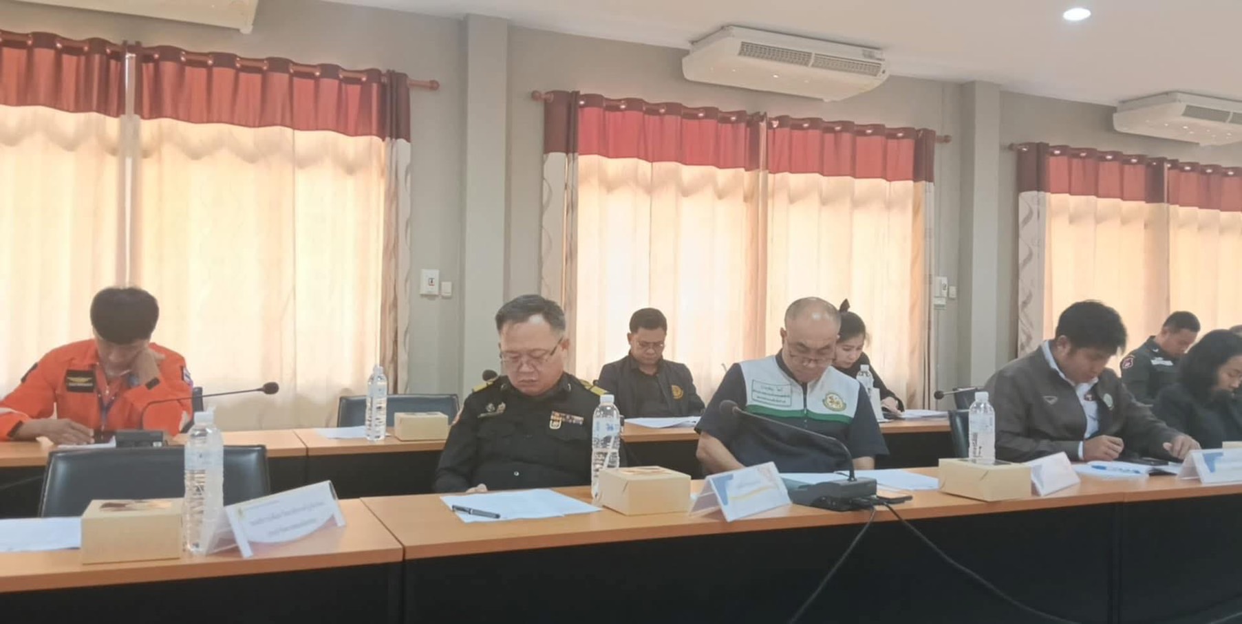 title - ร่วมประชุมการจัดการฝึกการป้องกันและบรรเทาสาธารณภัยตามแผนเผชิญเหตุไฟป่าและเสริมสร้างศักยภาพ การป้องกันและบรรเทาสาธารณภัยจังหวัดแม่ฮ่องสอน